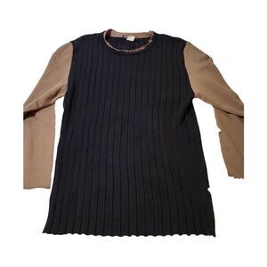 Men crew neck long sleeve French terry  double layer pullover  sweatshirt L 3 co